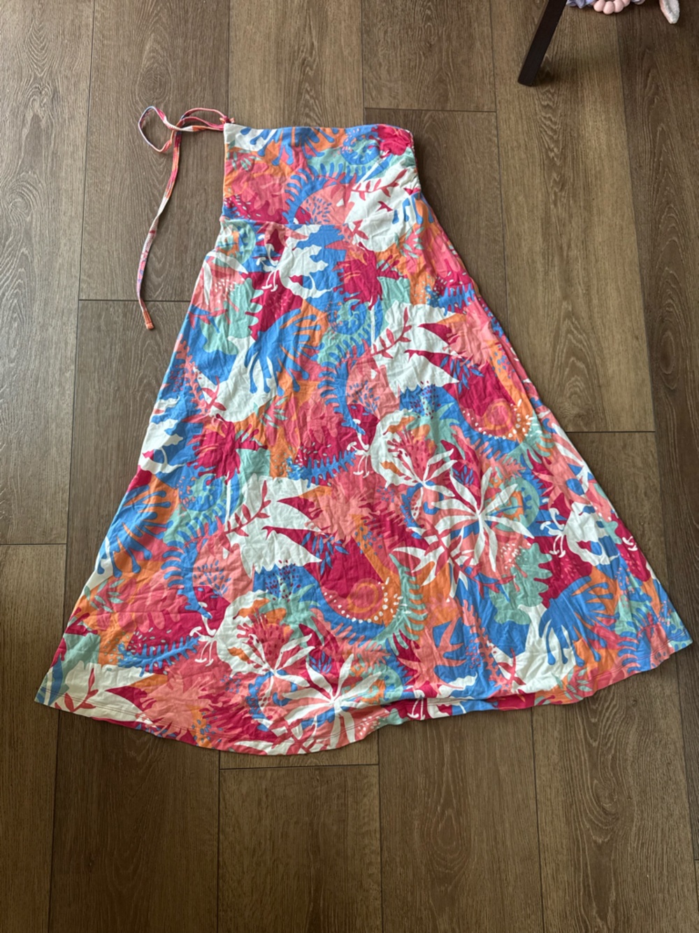 Patagonia Multicolor Tropical Print Maxi Skirt - Pink, Blue, Orange, White